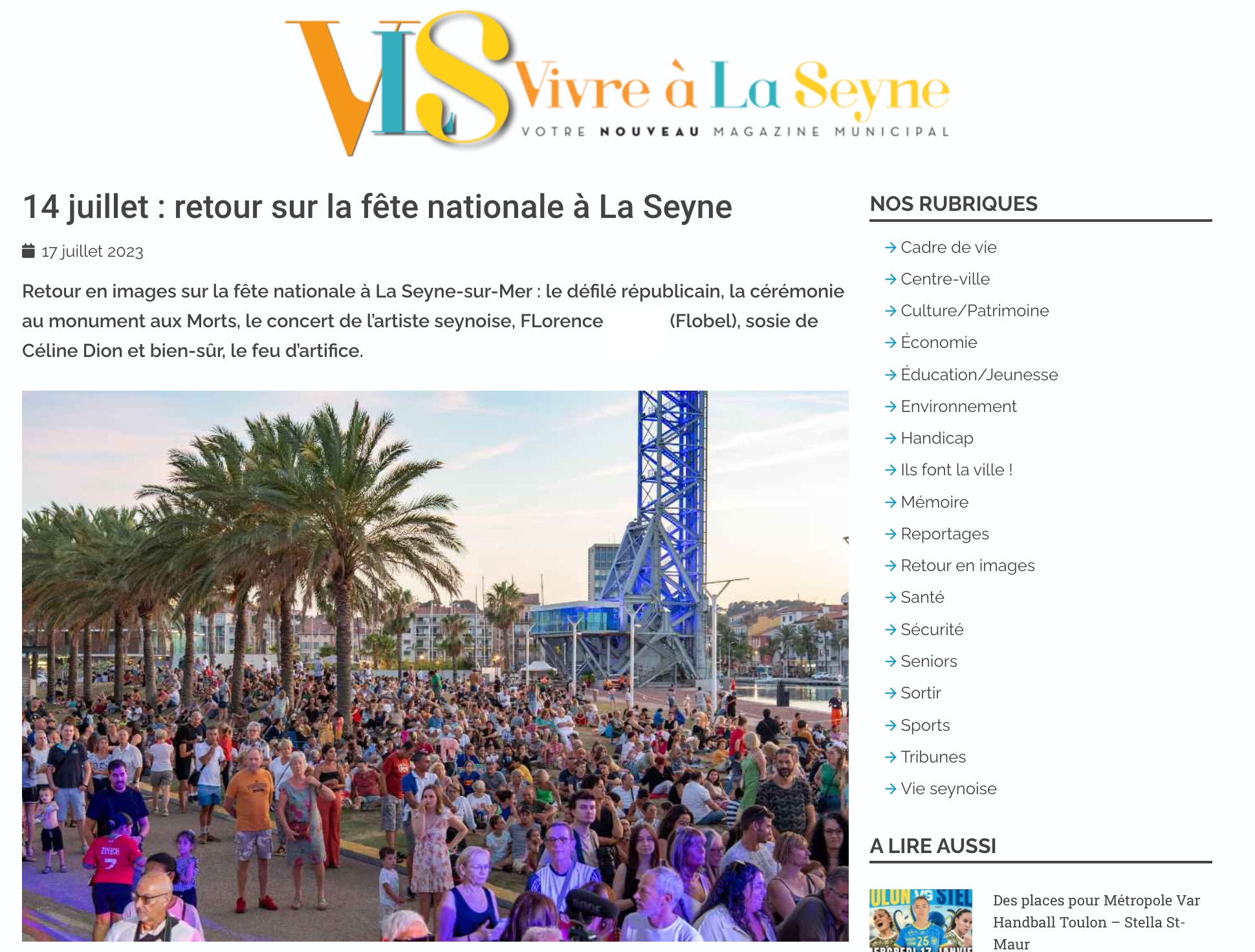 Fête Nationale à la Seyne-sur-Mer - 14 juillet 2023